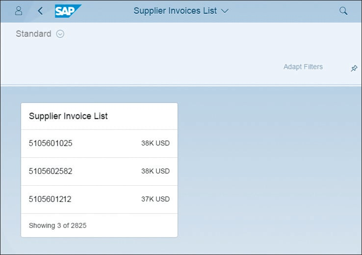Supplier Invoice List